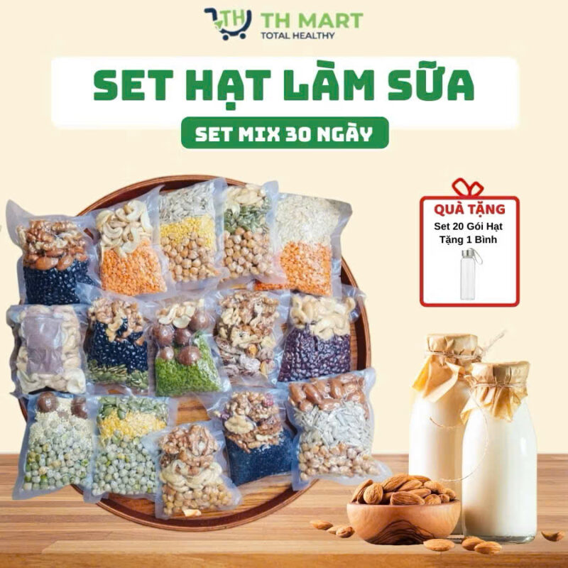 SET HẠT LÀM SỮA MIX 30 NGÀY