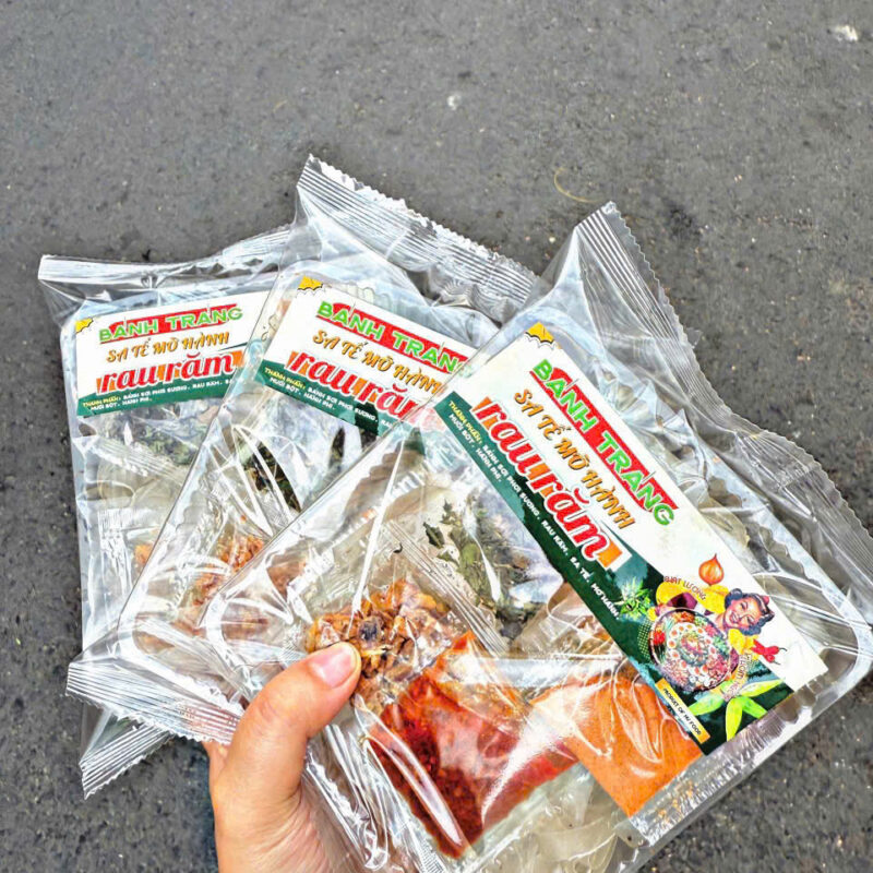 KHAY SATE MỠ HÀNH RAU RĂM