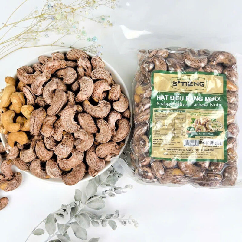 500G HẠT ĐIỀU RANG MUỐI SIÊU TO