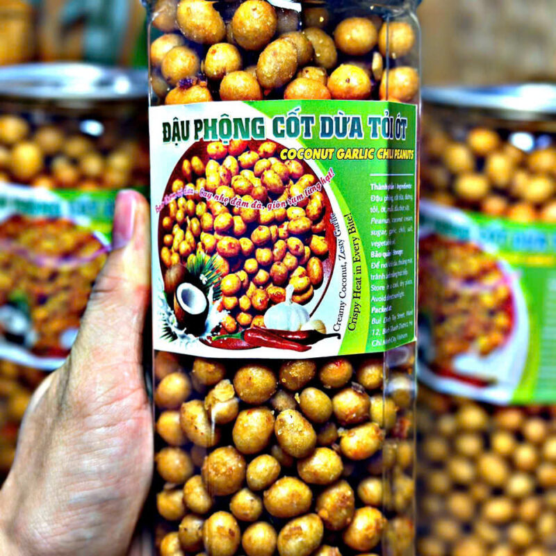 ĐẬU PHỘNG DA CÁ TỎI ỚT 500G