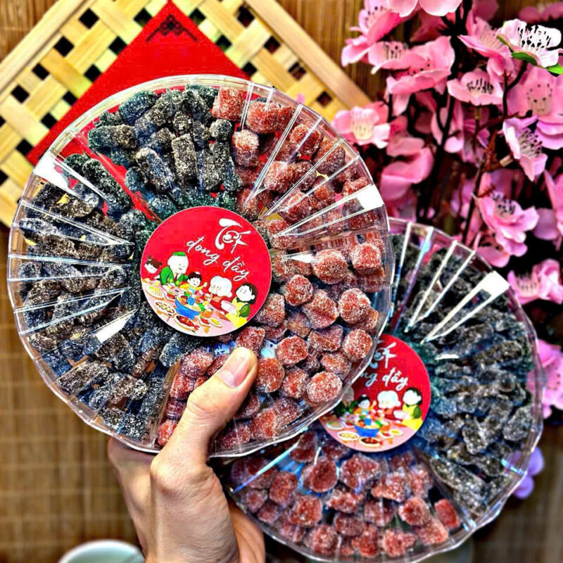 KẸO DÂU TÂY MIX DÂU TẰM 450GRAM