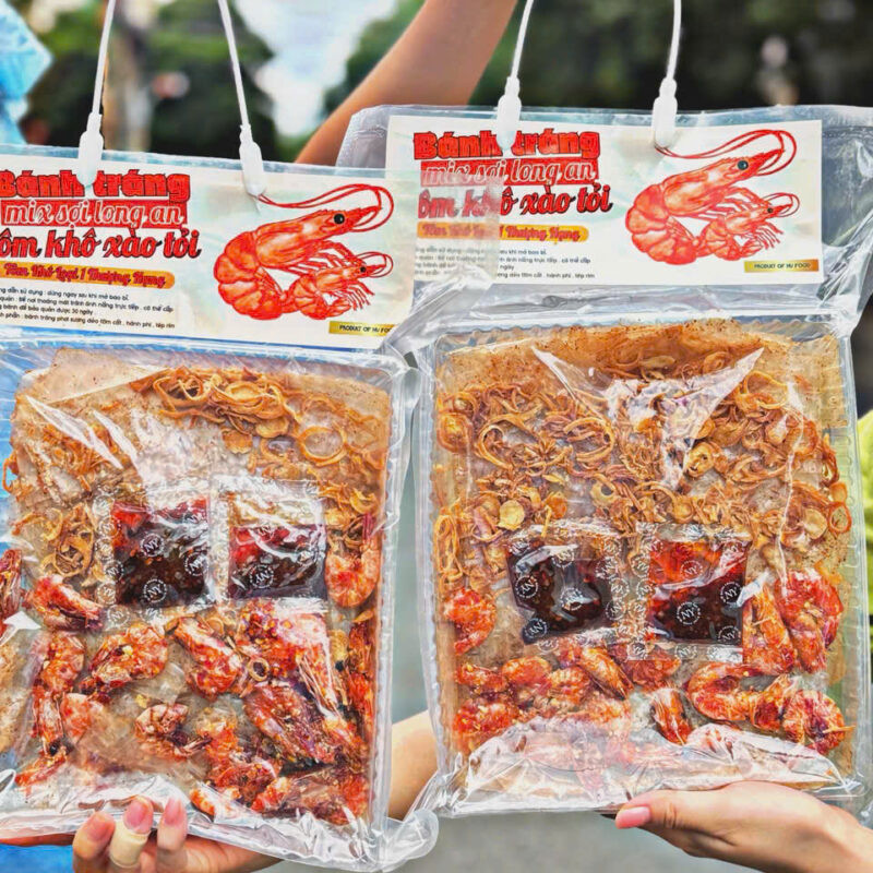 SỢI LONG AN TÔM KHÔ XÀO TỎI