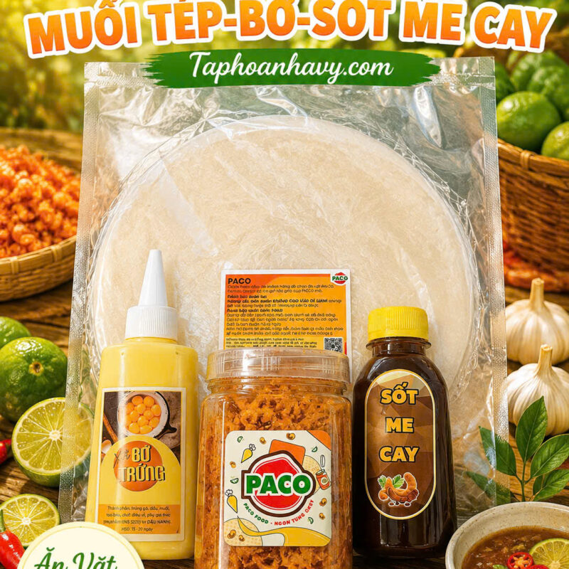 COMBO MUỐI TÉP-BƠ-SỐT ME ~650GRAM