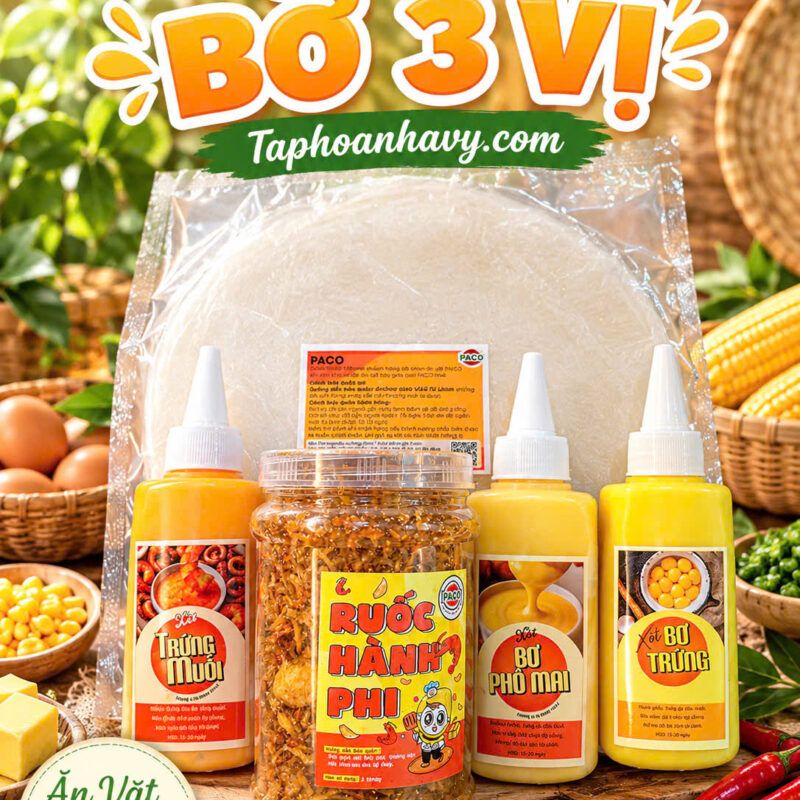 COMBO BƠ 3 VỊ