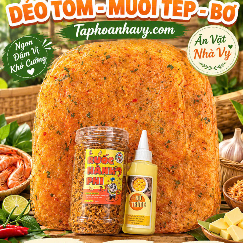 COMBO DẺO TÔM - MUỐI TÉP- BƠ 700GRAM