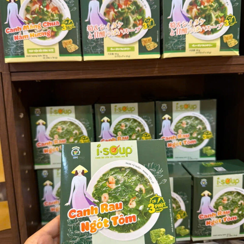 CANH RAU NGÓT TÔM ĂN LIỀN